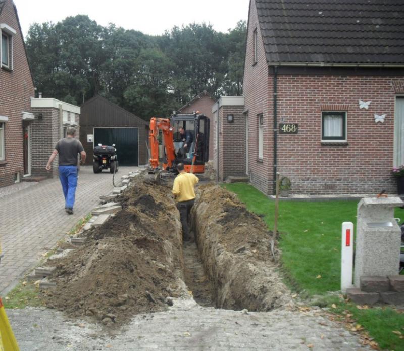 Strakke bestrating bij Noorderdiep